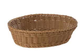 Korb oval 25 x 19cm braun