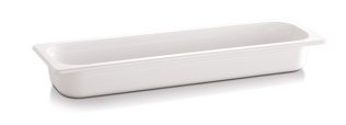 GN 2/4 Behälter -ECO LINE- weiß, Melamin 530 x 162 mm