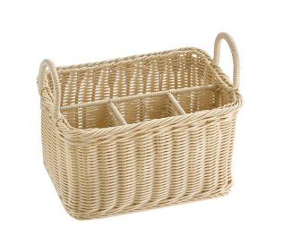 Besteck-Korb -ECONOMIC- beige 260 x 180 mm