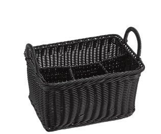 Besteck-Korb -ECONOMIC- schwarz 260 x 180 mm