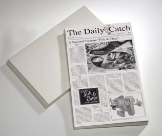 Wachspapier -SNACK HOLDER- Motiv Zeitung 500er Pack 420 x 250 mm