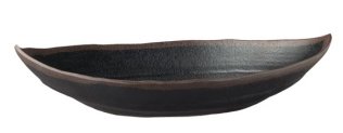 Blattschale -MARONE- 255 x 140 mm