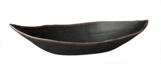 Blattschale -MARONE- 360 x 190 mm
