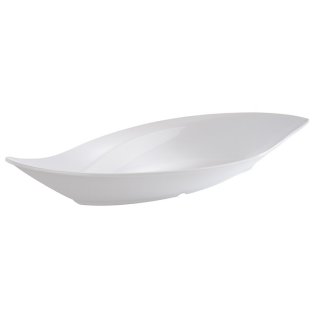 Schale -LEAF- weiß 420 x 195 mm