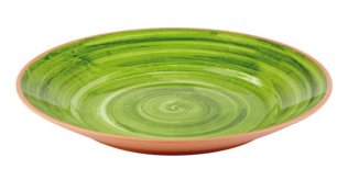 Teller LA VIDA Ø 32 cm terrakotta-grün Melamin