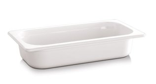 GN 1/4 Behälter - ECO LINE- weiß, Melamin 265 x 162 mm