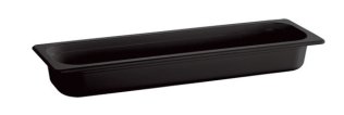 GN 2/4 Behälter - ECO LINE- schwarz, Melamin 530 x 162 mm