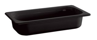 GN 1/4 Behälter - ECO LINE- schwarz, Melamin 265 x 162 mm
