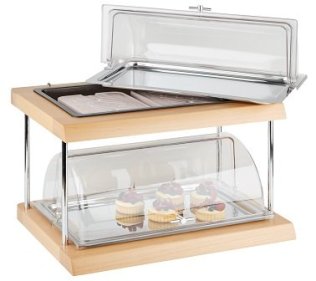 Kühltablett Buffet-Vitrine Doppeldecker GN 1/1 600 x 410 mm