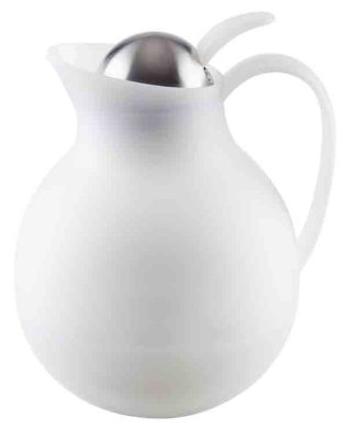 Isolierkanne 1,0 l ECONOMY weiß Edelstahl