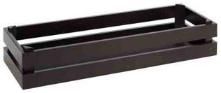 Holzbox -SUPERBOX- GN 2/4 schwarz 555 x 185 mm