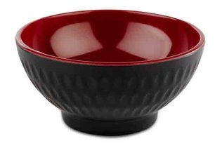 Schale -ASIA PLUS- Ø 9,5 cm rot/schwarz