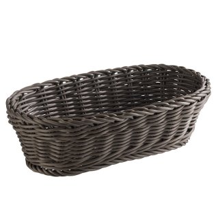 Baguette Korb oval 28 x 16 cm mokka
