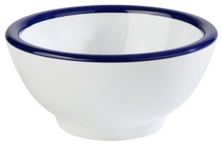 Schale -PURE- weiß blau Ø 13 cm