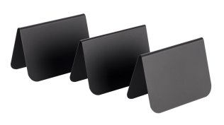 Tischaufsteller schwarz 7,5 cm 10er Pack