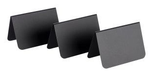 Tischaufsteller schwarz 10,5 cm 10er Pack
