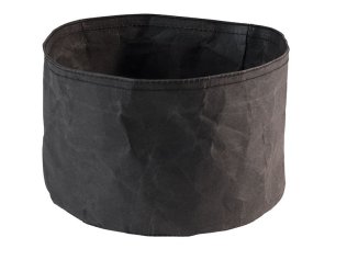 Brottasche PAPERBAG rund 20 cm schwarz