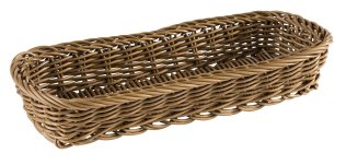 Besteckkorb ECONOMIC oval braun 270 x 100 mm