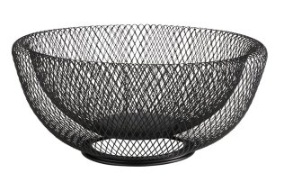 Brot- und Obstkorb WIRE Ø 31 cm schwarz