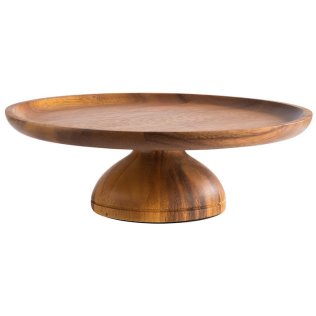 Servier und Tortenplatte ACACIA Ø 24 cm H: 8