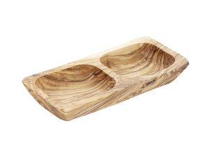 Schale OLIVE 17,5 x 8,5 cm H: 2,5 Braun,