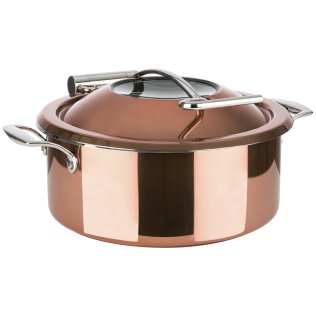 Chafing Dish Ø 30,5 cm H: 17,5 copper