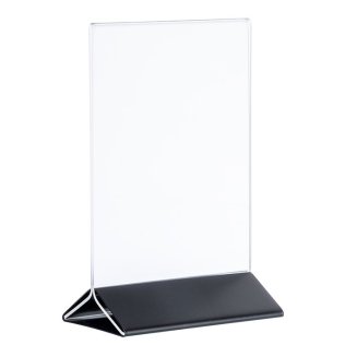 Kartenhalter schwarz für DIN A4 210 x 70 mm