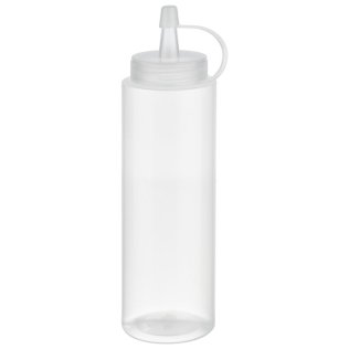 Quetschflasche 260 ml transparent 6er Pack