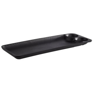 Tablett NERO 41 x 15 cm Schwarz