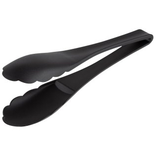 Salatzange 8 x 5,5 cm, schwarz, Griff: 17,5 cm