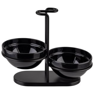 Löffelablage mit 2 Schalen 23,5 x 12,5 cm, H: 19 cm
