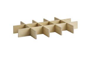Einsatz für 15 Fächer GN 1/1 Holzbox VALO 50,5 x 30 cm, H: 6 cm