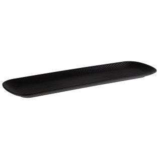 GN 2/4 Tablett NERO 53 x 16,2 cm, H: 2,5 cm Schwarz