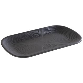 GN 1/4 Tablett NERO 26,5 x 16,2 cm, H: 2,5 cm Schwarz