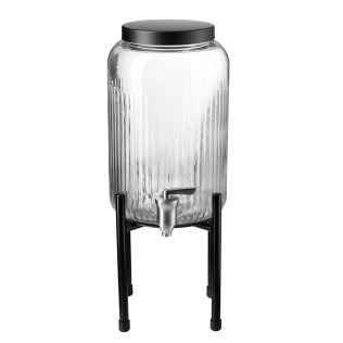 Getränkespender INDUSTRIAL Ø 16 cm, H: 40 cm Glas