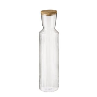 Glaskaraffe LINES Ø 9 cm, H: 35 1,5 Liter
