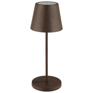 Tischleuchte MERLE Ø 11 cm, H: 30,5 cm Rostfarben