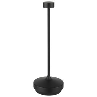 Tischleuchte NISSRIN Ø 8 cm, H: 25 cm Schwarz