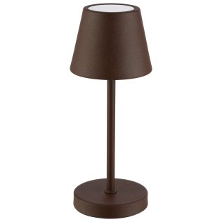 Tischleuchte MERLE MICRO Ø 8 cm, H: 20 cm Rostfarben