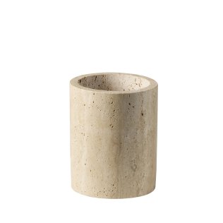 Besteckbehälter -TRAVERTINE- Ø 11 cm, H: 13,5 cm
