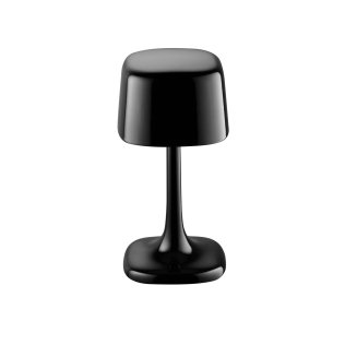 Tischleuchte -SOHO- 10,5 x cm, H: 21,5 cm Glossy black
