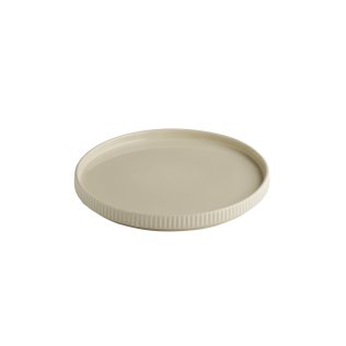 Teller -THE GRID- Ø 23 cm, H: 2,5 cm Sand Porzellan