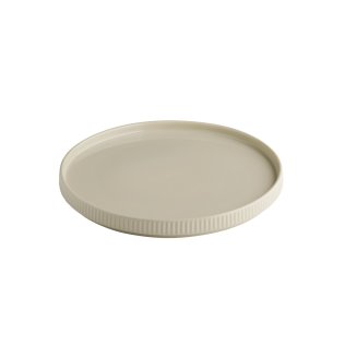 Teller -THE GRID- Ø 26 cm, H: 2,5 cm Sand Porzellan