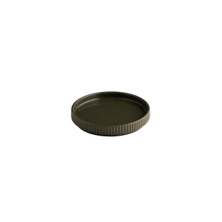 Teller -THE GRID- Ø 14 cm, H: 2,5 cm Mud (braun) Porzellan