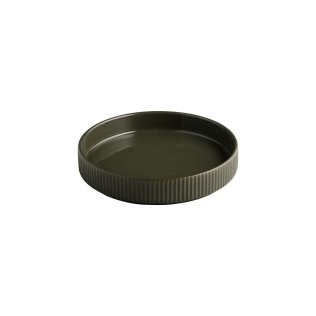 Teller / Schale -THE GRID- Ø 20 cm, H: 4 450 ml Mud (braun) Porzellan