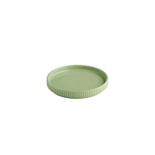 Teller -THE GRID- Ø 16 cm, H: 2,5 cm Salbei Porzellan
