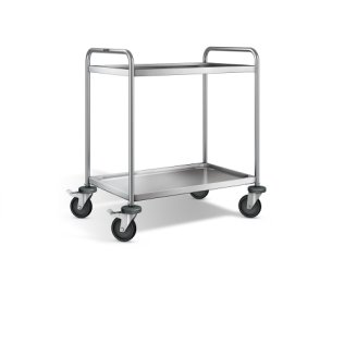 Servierwagen SW 8 x 5-2 stahlverzinkte Rollen 900 600 mm Edelstahl