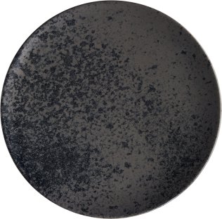 Teller flach coup 20cm BLACK ,Sandstone Porzellan
