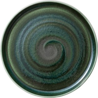 Teller flach rund hoher Rand 27 cm Perfect Match Avocado