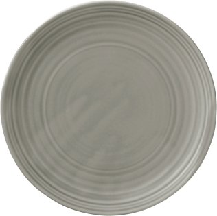 Teller fl. rund coup Struktur GRAY 23cm / COUNTRY HOUSE Porzellan